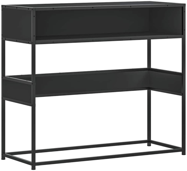 vidaXL Konsolentisch Schwarz 90x35x80 cm Holzwerkstoff 849169