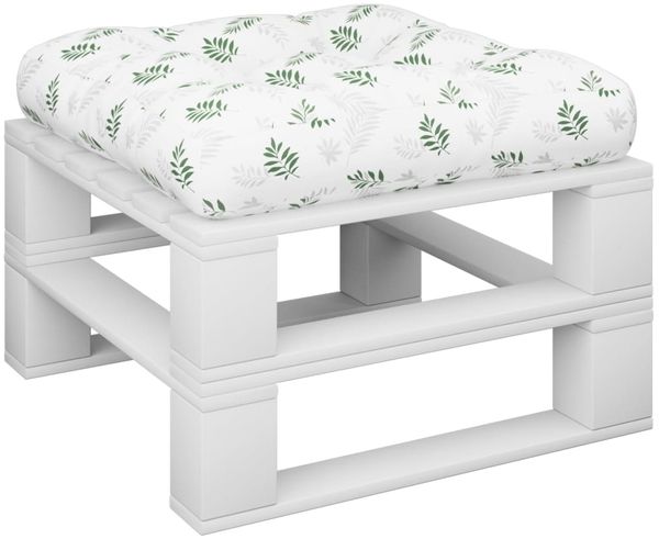vidaXL Palettenkissen Blattmuster 50x50x12 cm Stoff 360443 Bild 3