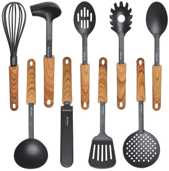 STONELINE Kochbesteck-Set (9-tlg), ideal für beschichtete Pfannen und Töpfe, Designed in Germany