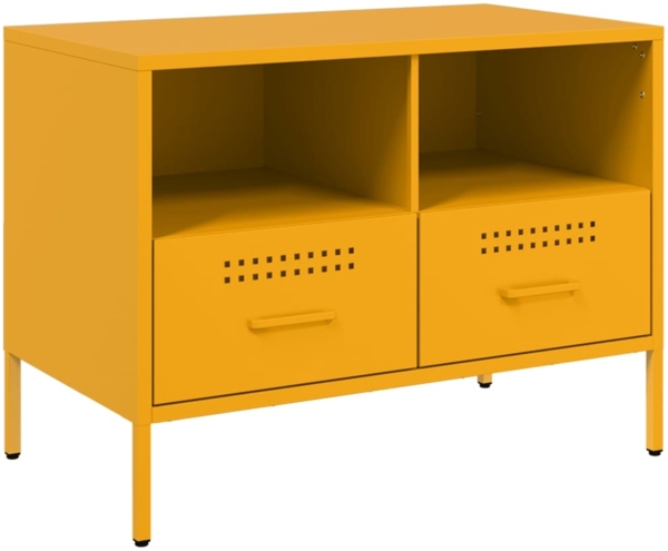 vidaXL TV-Schrank Senfgelb 68x39x50,5 cm Stahl 843048