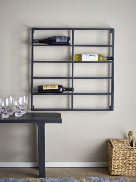 BLOOMINGVILLE Magne Weinregal Schwarz Metall