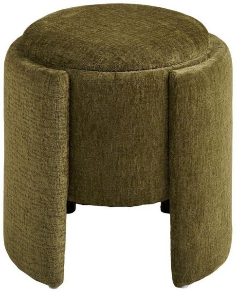 ebuy24 Pouf Folva Pouf Ø42cm mit Aufbewahrung grün.