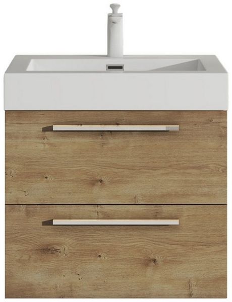 doporro Badezimmer-Set Badmöbel-Set Quadratto Waschbeckenunterschrank Waschplatz