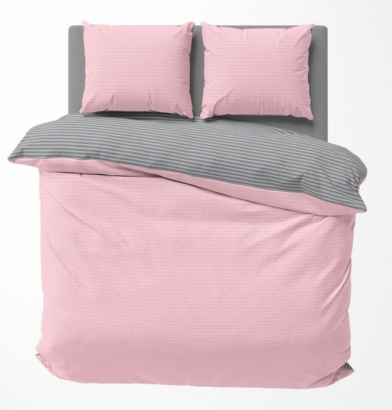 One Home Bettwäsche Wende Streifen, Renforcé, 3 teilig, gestreift und modern, Baumwolle Doppelbett