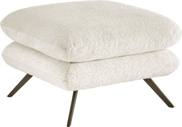 3C Candy Polsterhocker Beatrice, quadratisch 70x70cm, in Fellimitat Bild 4