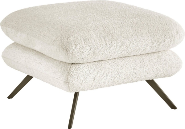 3C Candy Polsterhocker Beatrice, quadratisch 70x70cm, in Fellimitat Bild 5