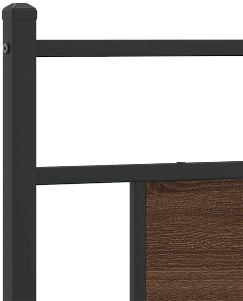 vidaXL Bettgestell ohne Matratze Braun Eiche 80x200 cm Holzwerkstoff 4106850 Bild 9