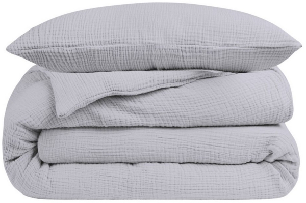 blanketino Bettwäsche Bettbezug Set aus 100% Musselin Bio-Baumwolle, atmungsaktiver Kissenbezug & Deckenbezug, Musselin, Made in Germany