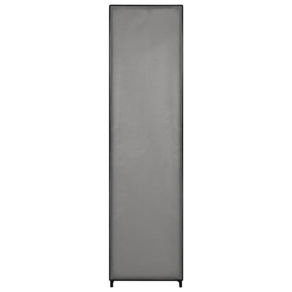 vidaXL Kleiderschrank mit 4 Fächern, grau, 175 x 45 x 170 cm Bild 3
