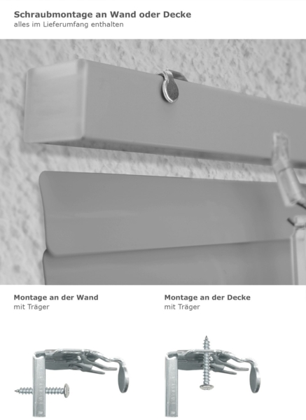 Qualitätsalujalousie 25mm in Silber in den Maßen (B x H) 210cm * 175cm Bild 3