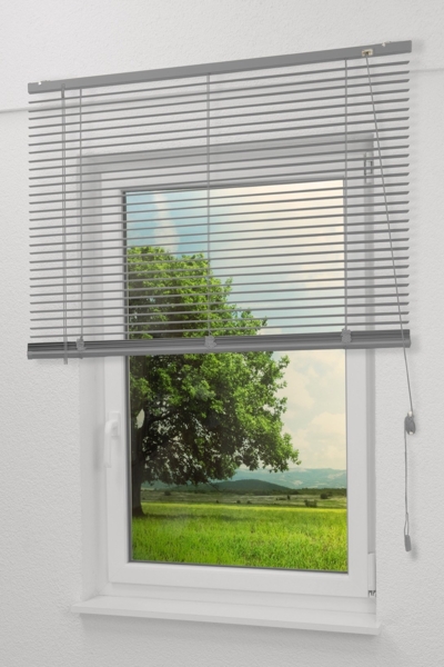 Qualitätsalujalousie 25mm in Silber in den Maßen (B x H) 210cm * 175cm Bild 4