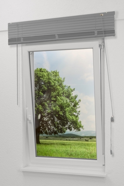 Qualitätsalujalousie 25mm in Silber in den Maßen (B x H) 210cm * 175cm Bild 5