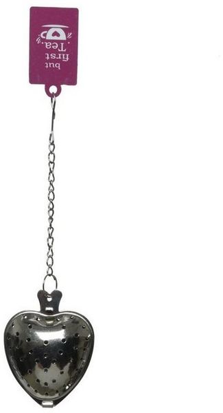 MARELIDA Küchensieb Tee-Ei Sieb Herzform mit Kette/Haken Edelstahl Teesieb Teefilter, Edelstahl, (1-St)