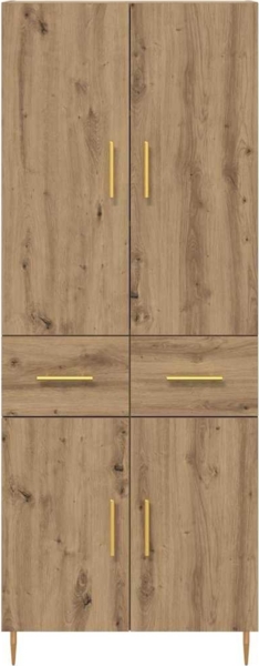 vidaXL Highboard Artisan-Eiche 69,5 x 34 x 180 cm Holzwerkstoff 3415898 Bild 7