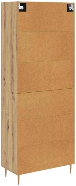 vidaXL Highboard Artisan-Eiche 69,5 x 34 x 180 cm Holzwerkstoff 3415898 Bild 9