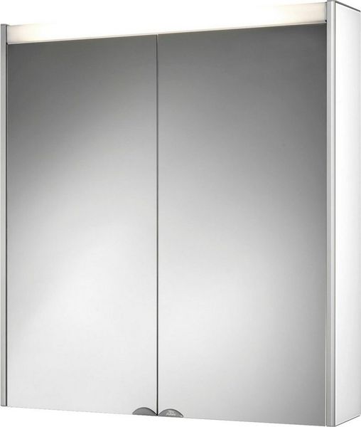 jokey Spiegelschrank Dekor Alu LED Aluminium, 65,4cm breit