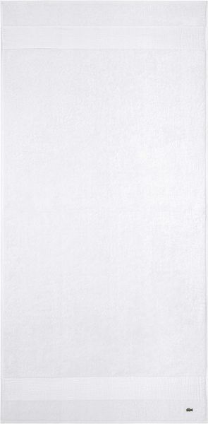 LACOSTE Duschtuch - LLECROCO, Handtuch, Bio-Baumwolle Weiß 70x140 cm