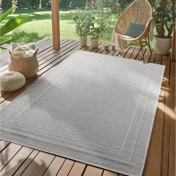 SIMPEX24 Outdoorteppich Boho Design, Läufer, Höhe: 5 mm, Outdoor Teppich Wetterfest Modern Design Wohnzimmer Küchen Terrasse