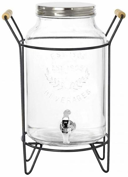 Brunbeste Brunbeste Glasgefäß für Getränke mit Zapfhahn und Ständer, 5,5 l 68769XXA