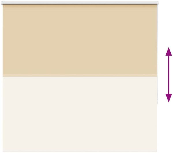 vidaXL Verdunkelungsrollo Beige 145x130 cm Stoffbreite 141,6 cm 4010721 Bild 9