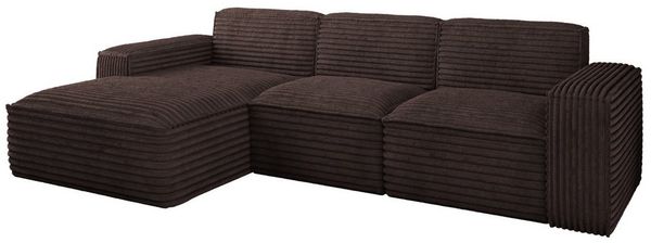 Kaiser Möbel Ecksofa Eckcouch SIENA L-Form, Stoff Poso/Salvador/Maloy/Artico/Velo, Einzelsofa, Bequem, originelles Design, praktisch, viele Farben