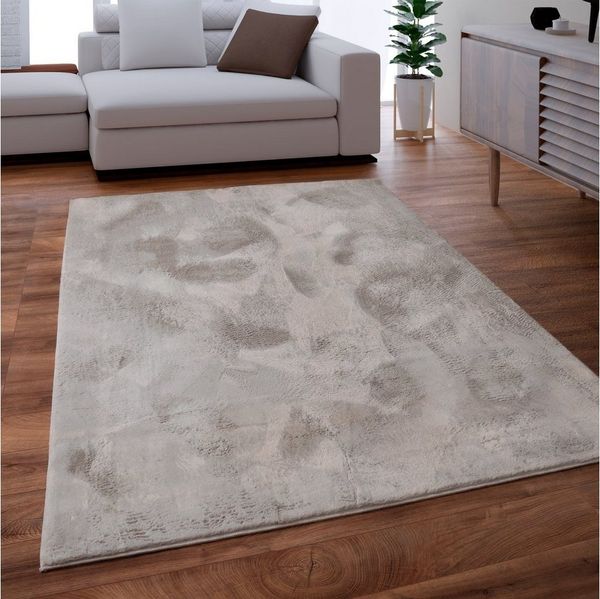 Paco Home Fellteppich Kunstfell Soft 380, rechteckig, Höhe: 14 mm, Langflor, Kuschelteppich - besonders weich, Uni-Farben