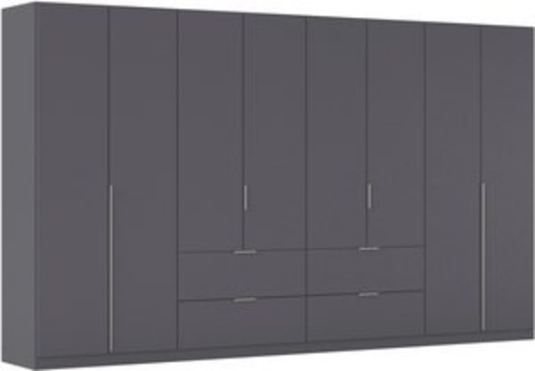 rauch Drehtürenschrank Kleiderschrank Schrank Garderobe AGORDO mit Dekor- oder Hochglanzfront (in zwei Griff-Farben, Breiten 91-360 cm) mit Außenschubkästen, in 7 Breiten und 2 Höhen MADE IN GERMANY Bild 6