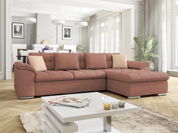 Ecksofa Diana, Seite: Rechts, Farbe: Uttario Velvet 2955 + Uttario Velvet 2955 + Uttario Velvet 2956