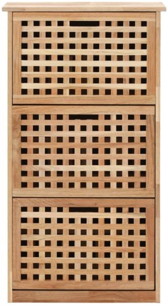 vidaXL Schuhschrank 55 x 20 x 104 cm Walnuss Massivholz 247600 Bild 5
