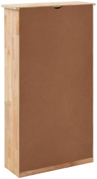 vidaXL Schuhschrank 55 x 20 x 104 cm Walnuss Massivholz 247600 Bild 7