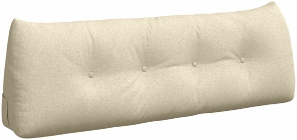 vidaXL Rücken Kissen Creme 140 x 24 x 50 cm Stoff 42014506