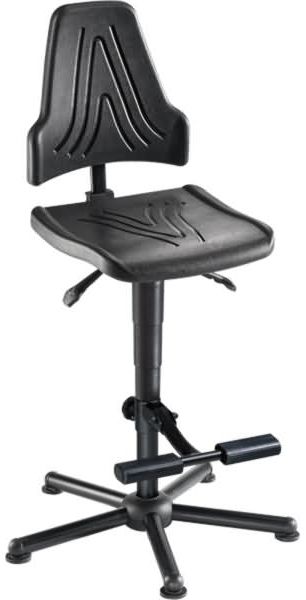 meychair Drehstuhl 13312 W19-25-H-PU-AH2 XXL 250kg schwarz