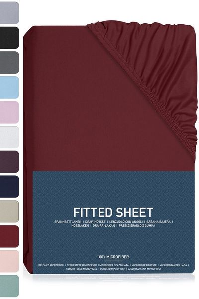 BRB HOME Spannbettlaken Spannbettlaken Gebürstete Mikrofaser, Polyester, Gummizug: Rundum, (1 Stück), Polyester für Boxspringbett und Topper bis 35 cm