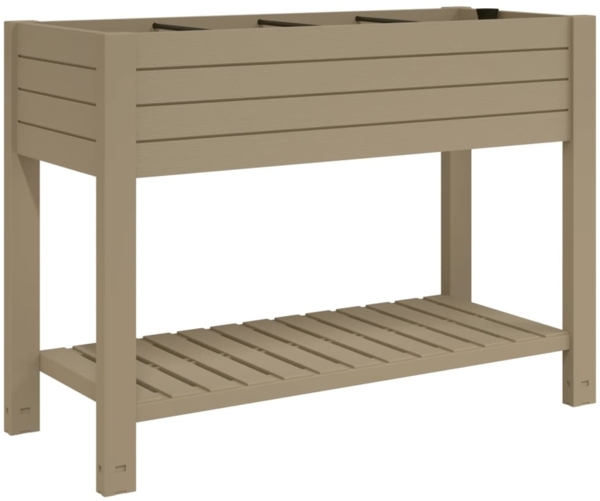 vidaXL Hochbeet Hellbraun 110x45x79 cm Polypropylen 364176