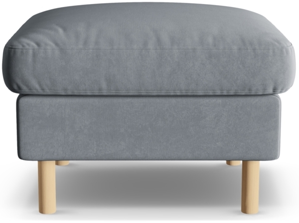 Micadoni Hocker Aliya 1-Sitzer Samt Grau