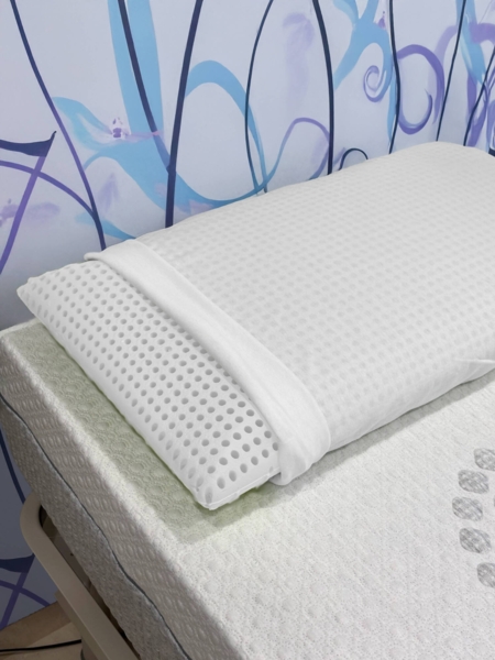 Dmora Set mit 4 Kopfkissen Alloro, Bettkissen, Ergonomisches Produkt, Schlafzimmerkissen, Made in Italy, 70x39 h10 cm, Weiß Bild 2