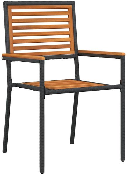vidaXL Garten Essgruppe 3 pcs Schwarz Massivholz Akazie 3365529 Bild 6