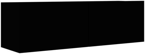 vidaXL TV-Schrank Schwarz 100x30x30 cm Holzwerkstoff 801482