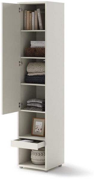 Compleo Kleiderschrank mit 1 Tür BED CONCEPT Kleiderschrank schmal mit schublade
