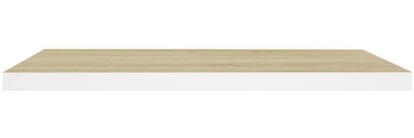 vidaXL Schweberegale 4 Stk. Eichen-Optik und Weiß 80x23,5x3,8 cm MDF 326581 Bild 5