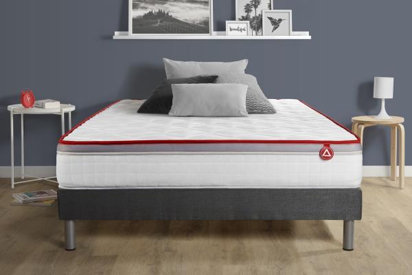 VITAL RELAX matratze 130x200 cm + Bettgestell mit lattenrost, Härtegrad 4, Rückstellschaum, Höhe : 18 cm Bild 2