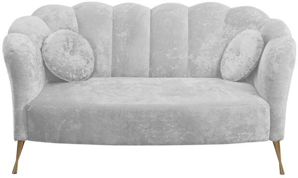 Sofa Telomin (Farbe: Eureka 2132, Füße: Gold)