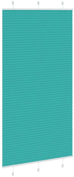 vidaXL Plissee Petrolgrün 110x200 cm Stoffbreite 109,4 cm Polyester 4015417 Bild 3