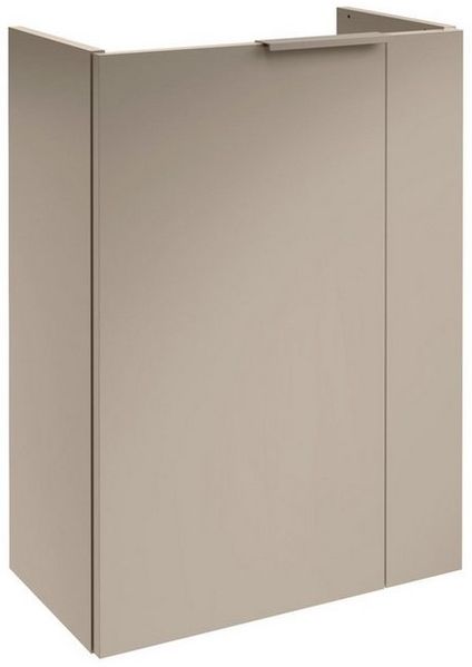 FACKELMANN SBC B.PARIS Waschbeckenunterschrank Gäste WC 45 cm breit, Grau, Türanschlag links