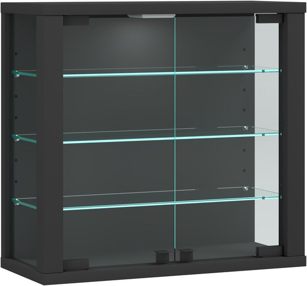 VCM Wandvitrine Vitrosa 919073 Anthrazit H. 40 x B. 43 x T. 18 cm Bild 2