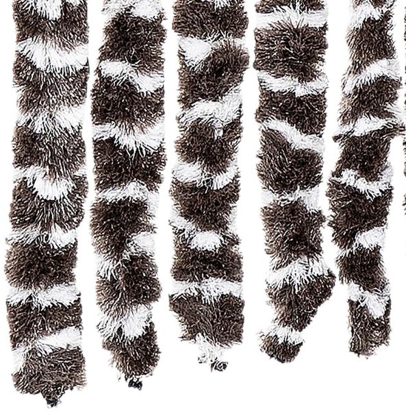 vidaXL Insektenschutz-Vorhang Braun und Weiß 56x185 cm Chenille 325451 Bild 5