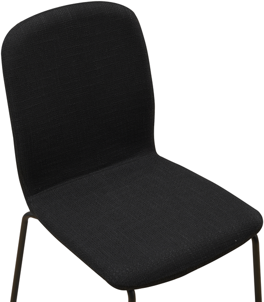 Albatros Esszimmerstühle 4er Set ENNA, schwarz - stapelbar, bequemer Polsterstuhl - Eleganter Küchenstuhl, Stuhl Esszimmer oder Esstisch Stuhl, Konferenzstuhl , Stückzahl:4, Farbe:Schwarz Bild 8