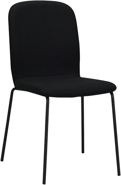 Albatros Esszimmerstühle 4er Set ENNA, schwarz - stapelbar, bequemer Polsterstuhl - Eleganter Küchenstuhl, Stuhl Esszimmer oder Esstisch Stuhl, Konferenzstuhl , Stückzahl:4, Farbe:Schwarz Bild 10