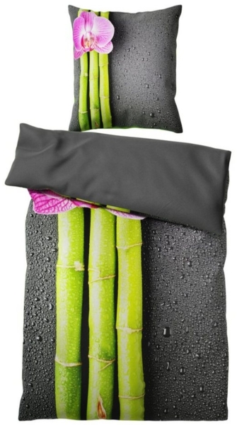 Sanilo Bettwäsche Asia 135x200 cm, Bettbezug und Kissenbezug, Baumwolle, 2 teilig