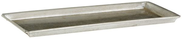Dehner Pflanzgefäß-Untersetzer, ca. 60x18 cm, Zink, Silber